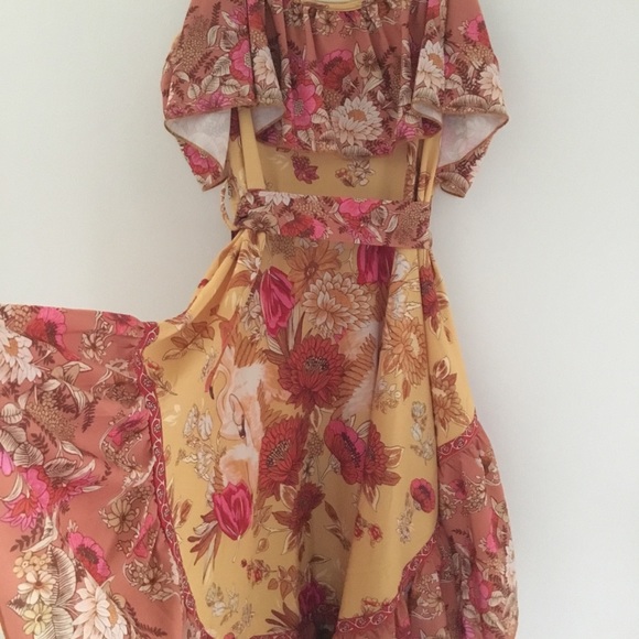 Lucky Leaves Brand Floral Ruffle Printed Dress - Picture 9 of 14